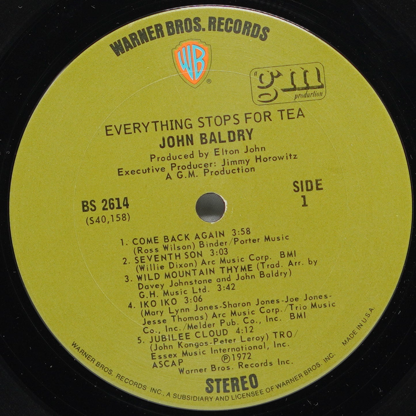 John Baldry – Everything Stops For Tea