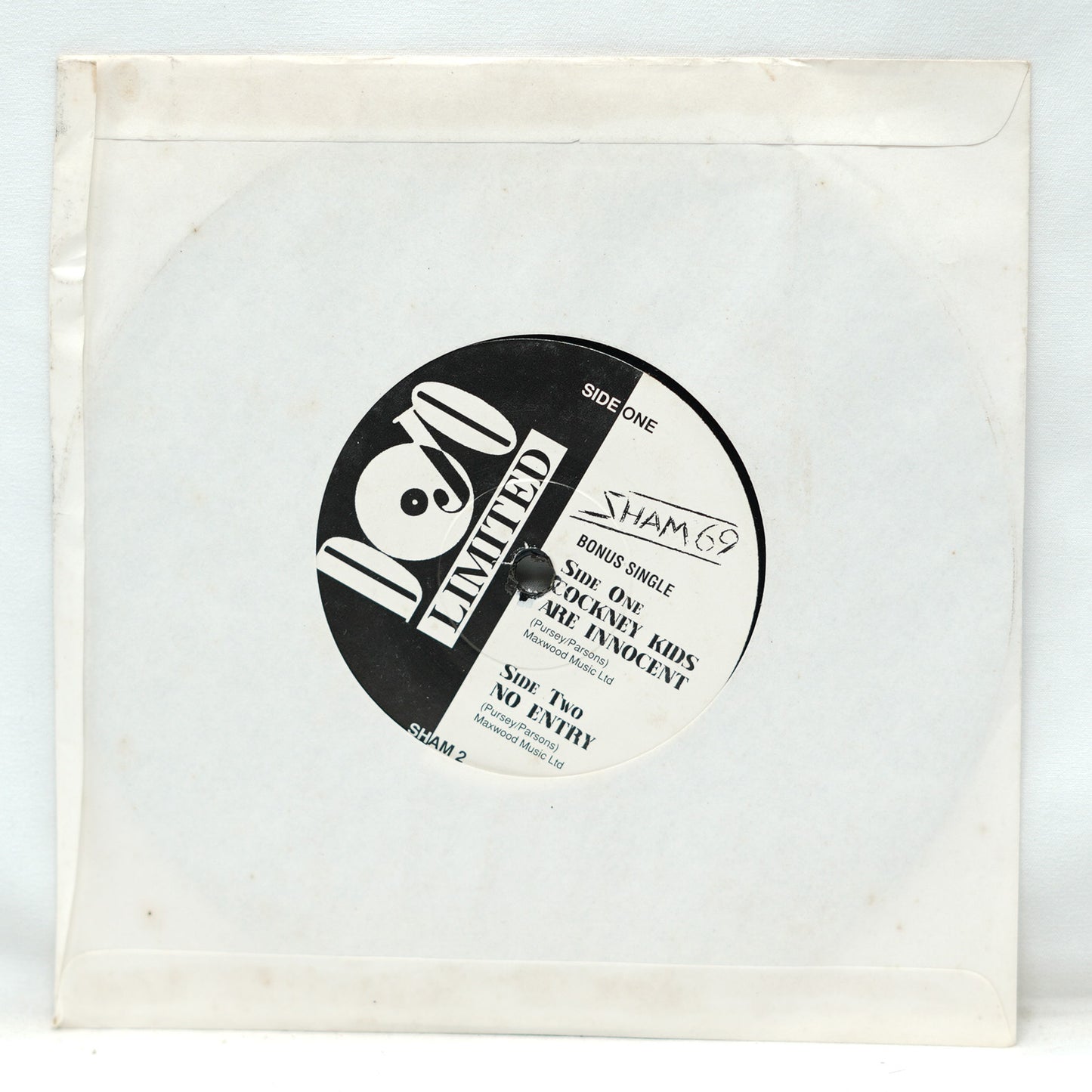 Sham 69 ‎– That's Life Bonus Single (Not the LP)