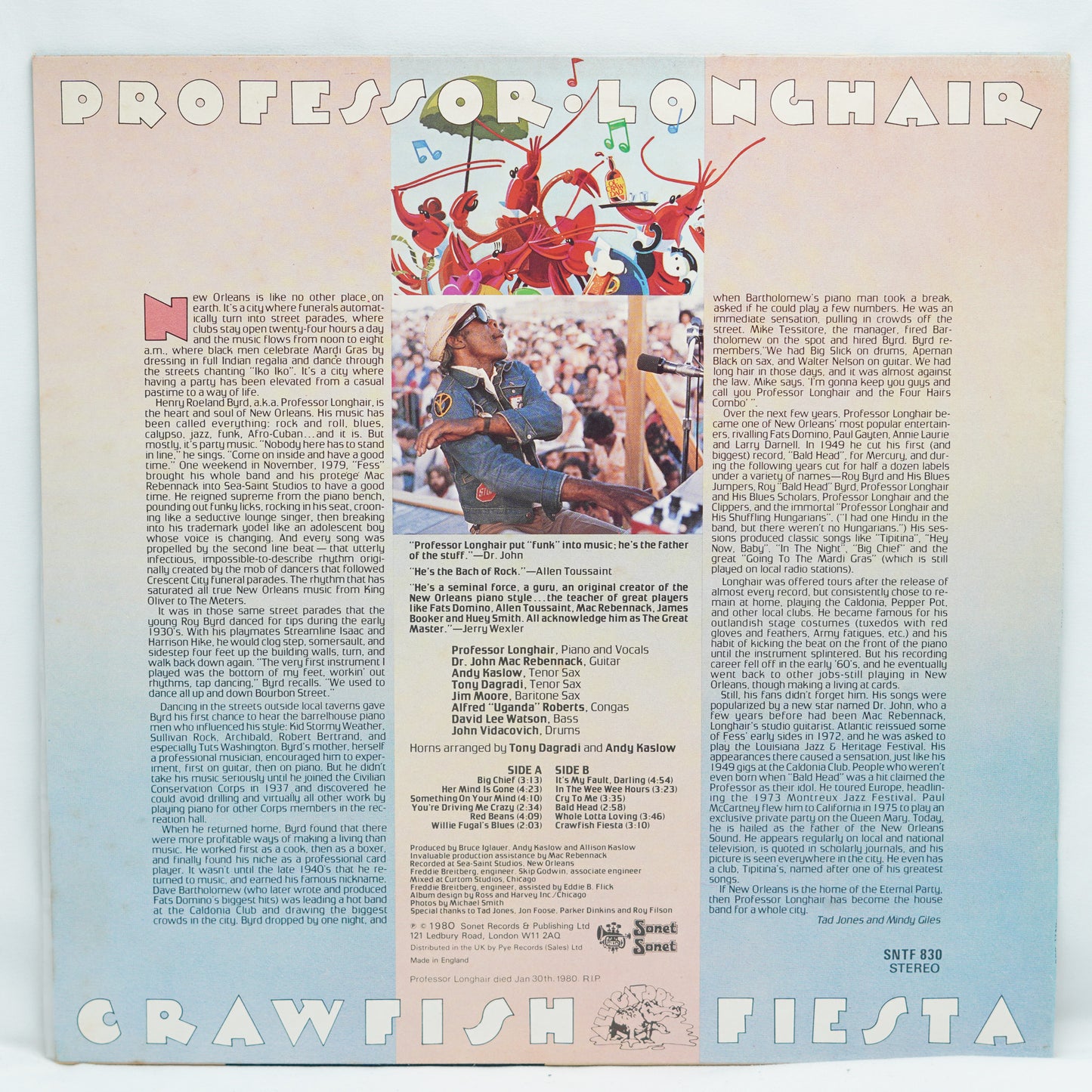 Professor Longhair ‎– Crawfish Fiesta