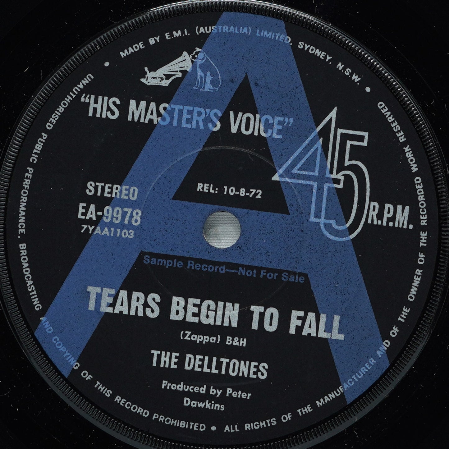 The Delltones ‎– Tears Begin To Fall