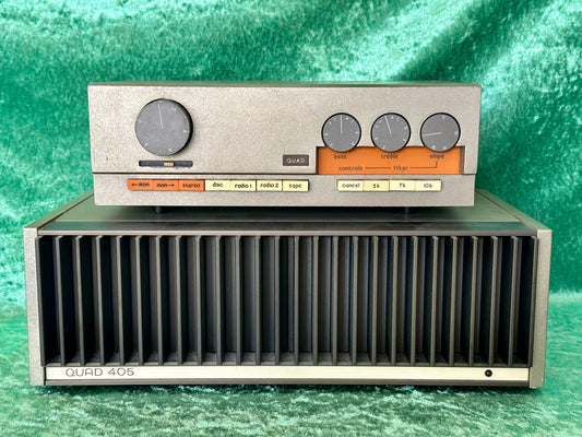 Quad 33 Preamp & Quad 405 Power Amp Stereo Hifi System