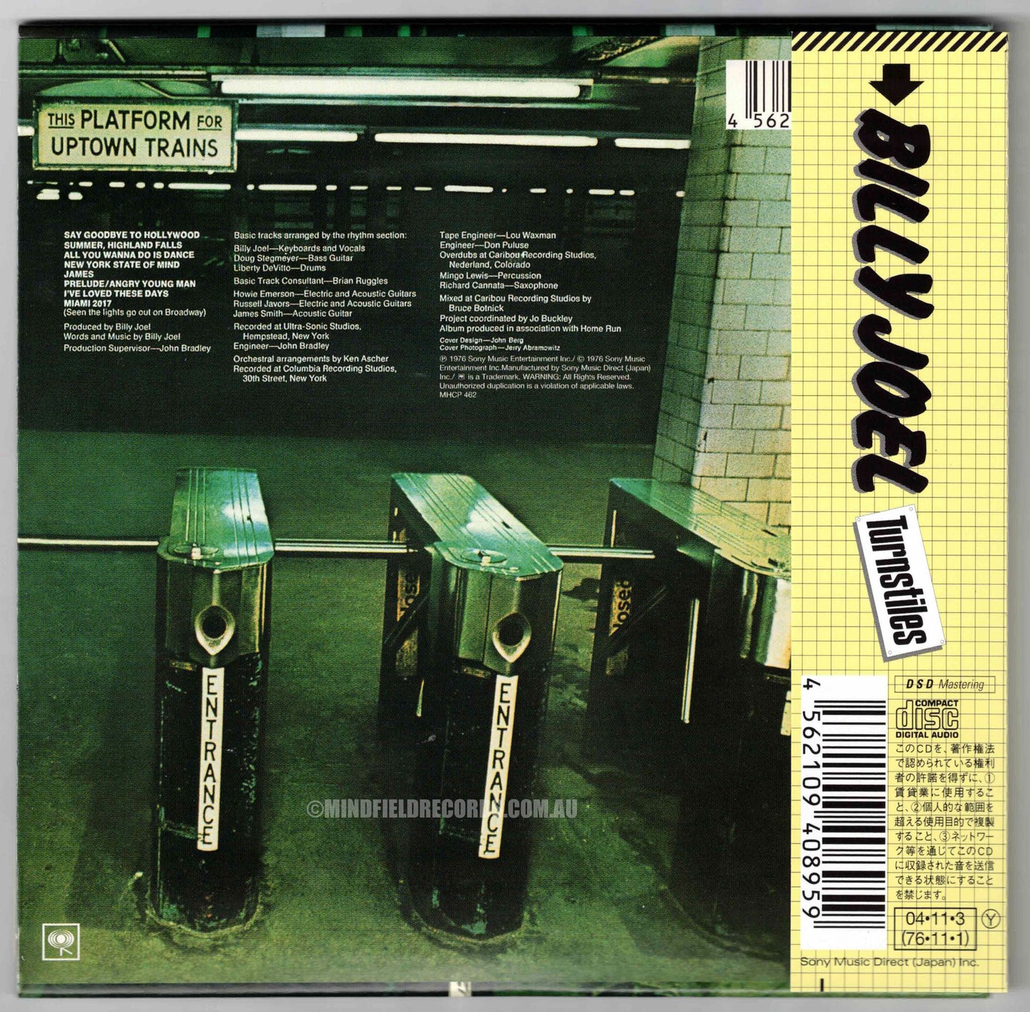 Billy Joel ‎– Turnstiles