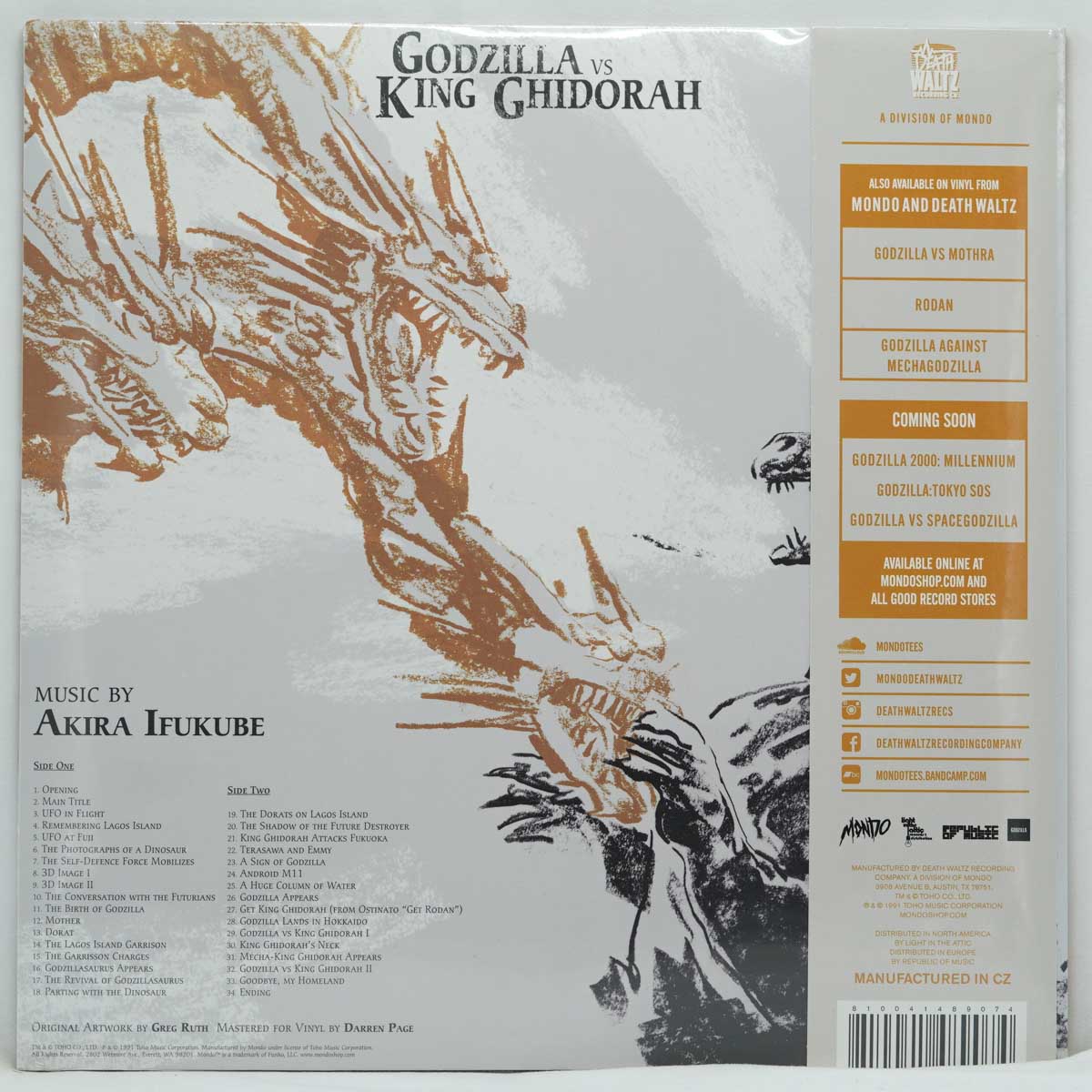 Akira Ifukube ‎– Godzilla vs King Ghidorah (Original Motion Picture Soundtrack)