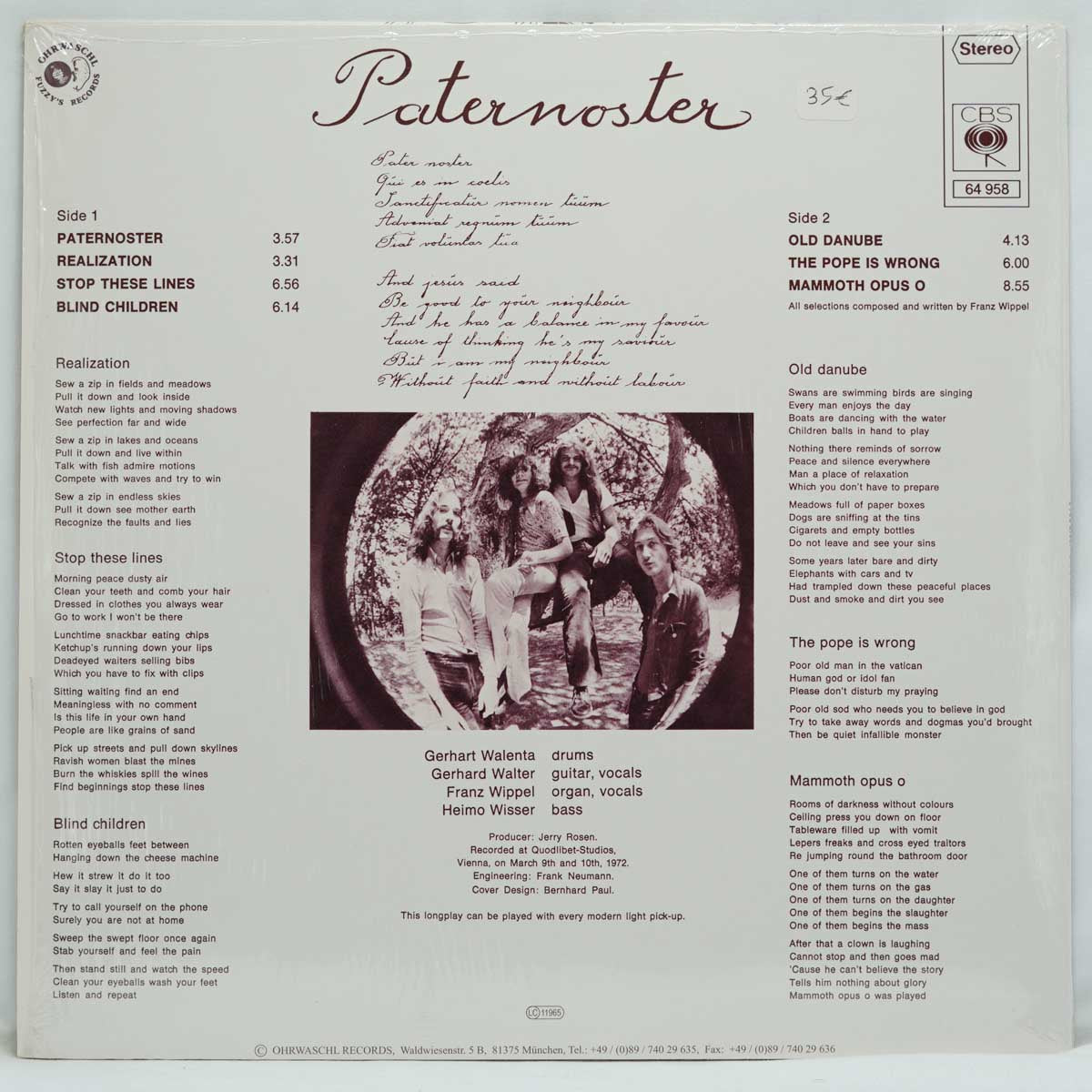 Paternoster ‎– Paternoster