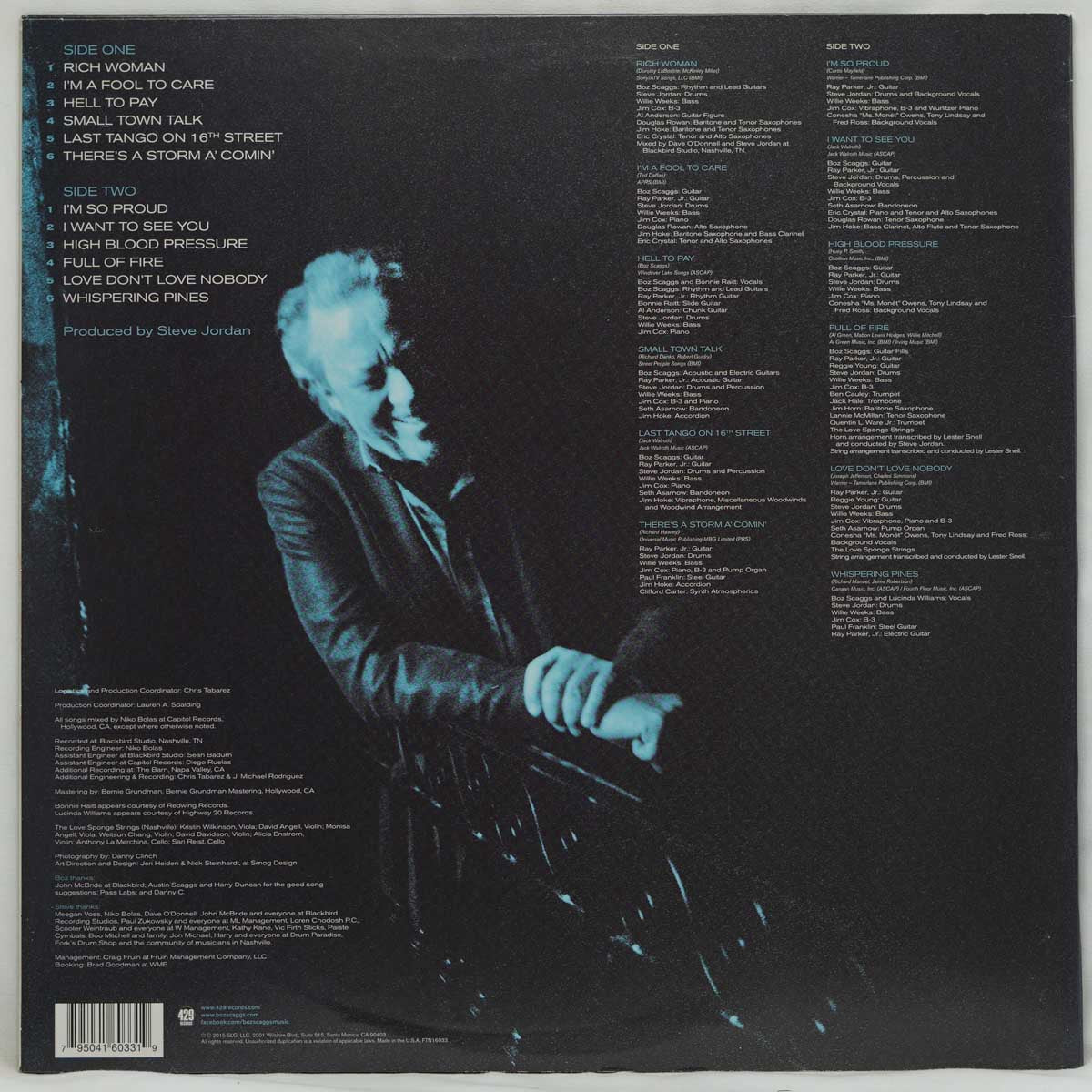 Boz Scaggs ‎– A Fool To Care