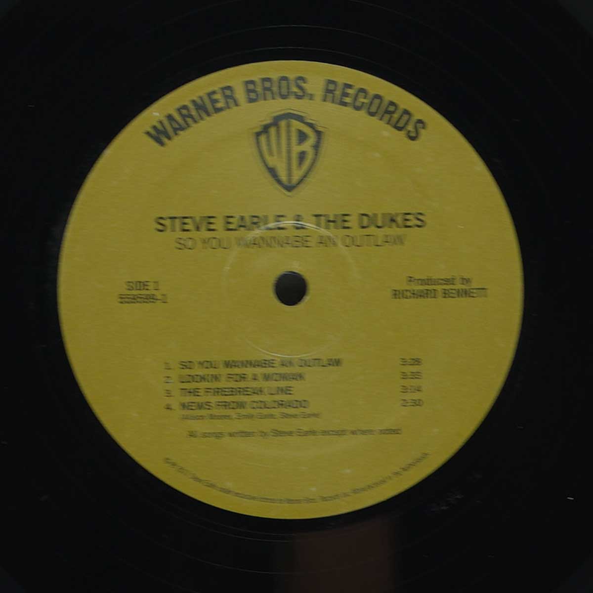 Steve Earle & The Dukes ‎– So You Wannabe An Outlaw