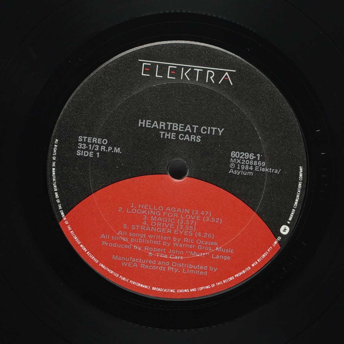 The Cars ‎– Heartbeat City
