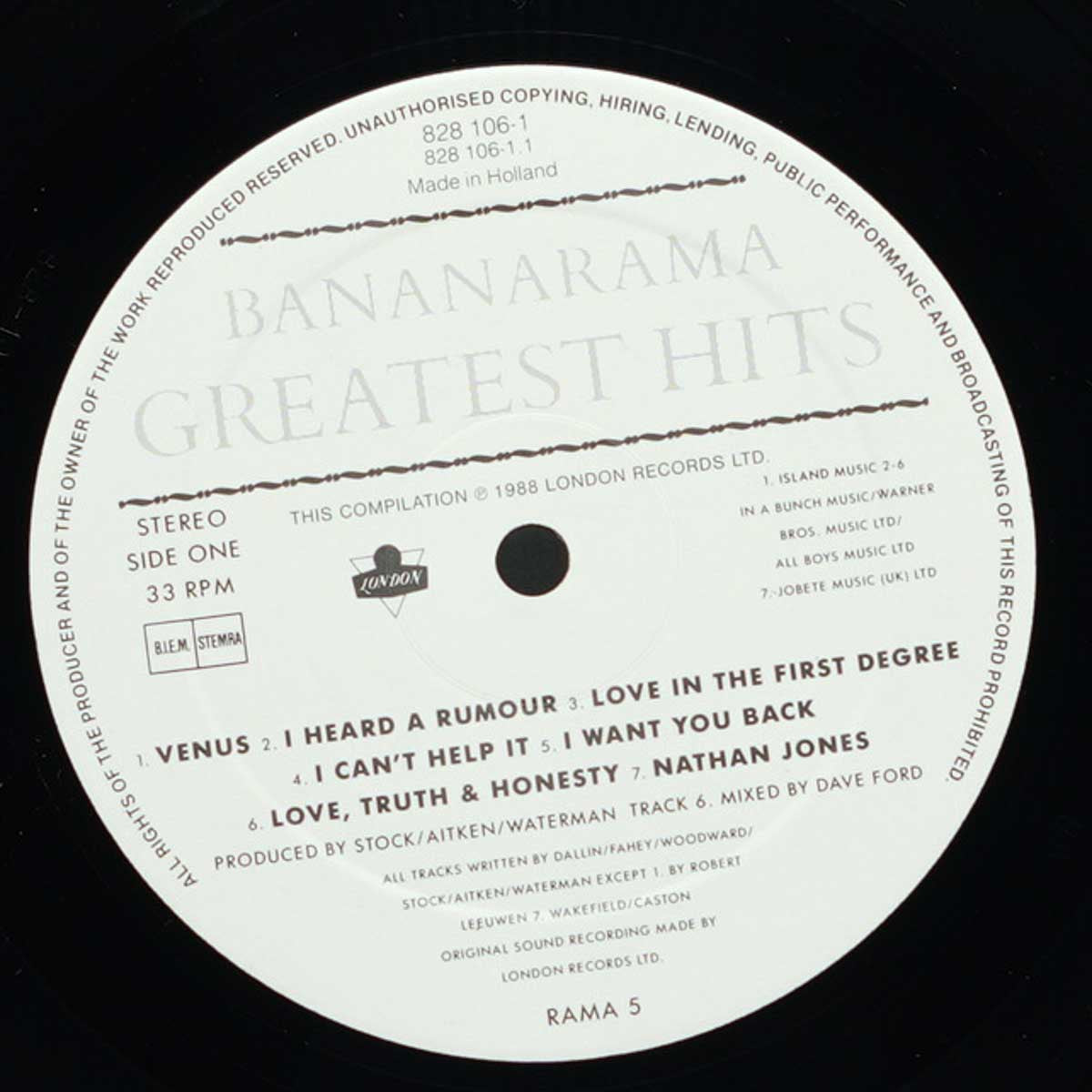 Bananarama ‎– The Greatest Hits Collection