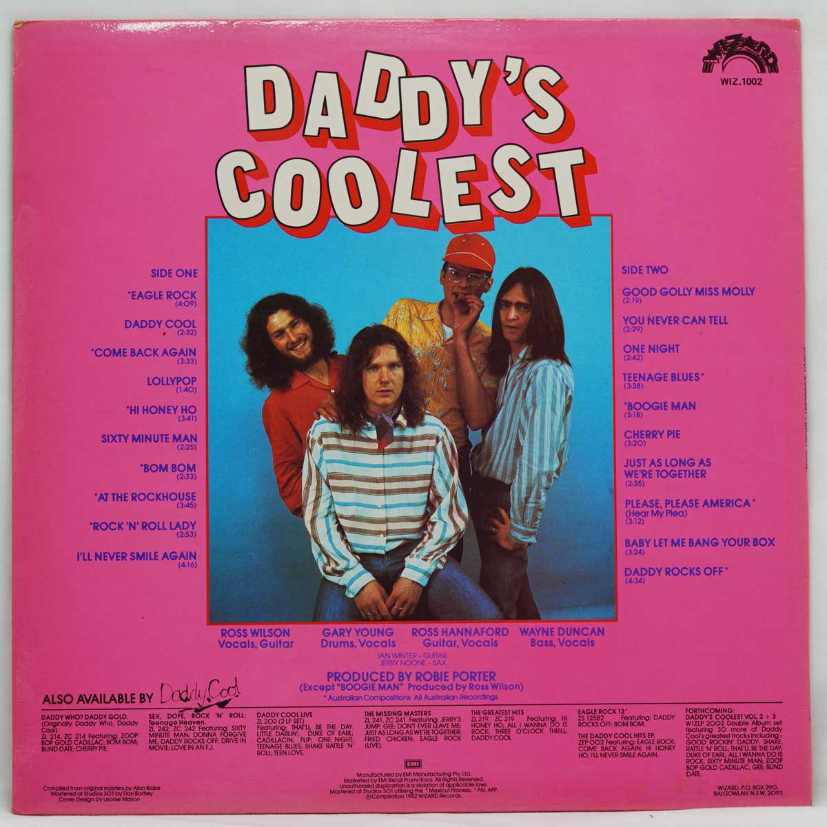 Daddy Cool ‎– Daddy's Coolest - The 20 Greatest Hits Of Daddy Cool
