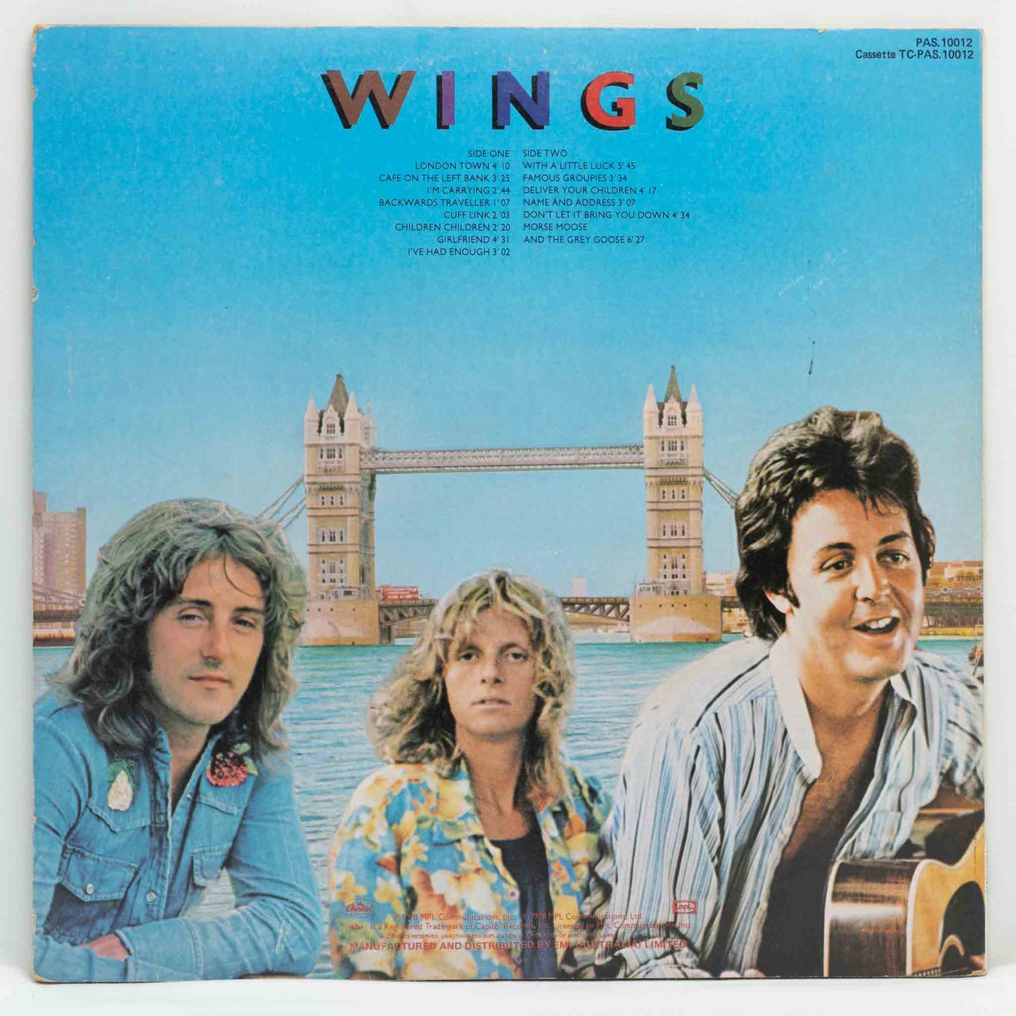Wings ‎– London Town