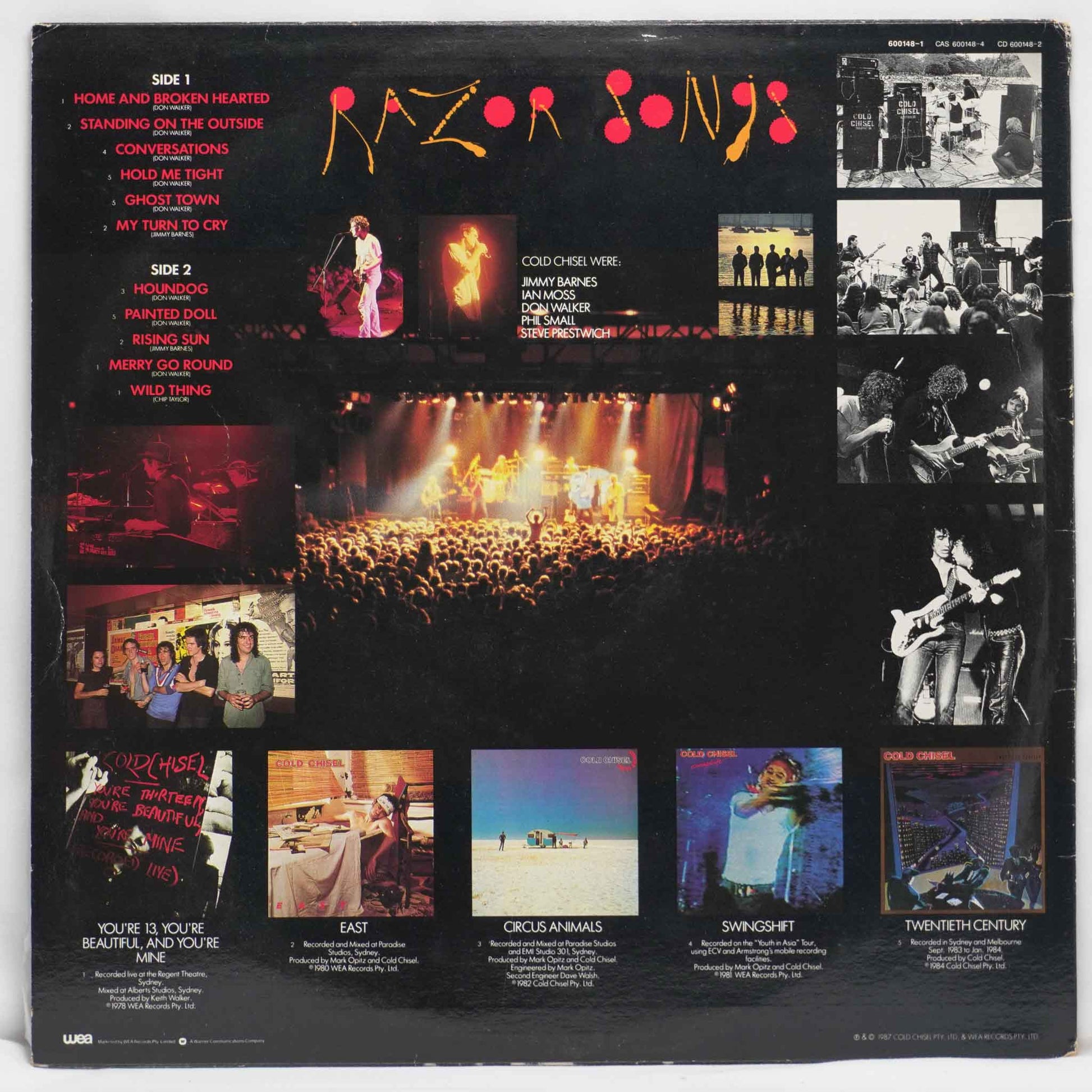 Cold Chisel ‎ Razor Songs Mindfield Records